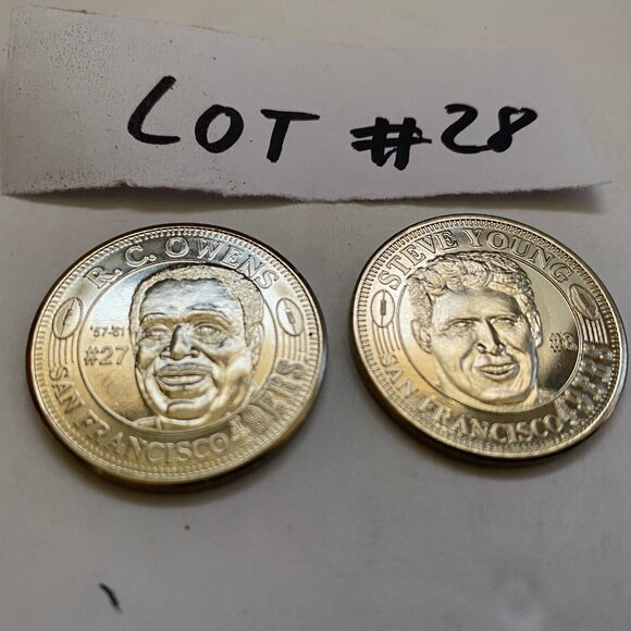 San Francisco 49ers then and now 1994-95 collectable coins 2 of 20 Lot #28 - Picture 3 of 5